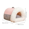 thumbnail image 3 of Caseta portátil para mascotas cosida para perros y gatos, impermeable y cálida para el invierno. Caseta portátil para perros., 3 of 7