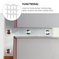thumbnail image 3 of Shisuyan T Type Joining Plate Connector Silver 20Pcs 3.14X3.14X0.04Inch, 3 of 9