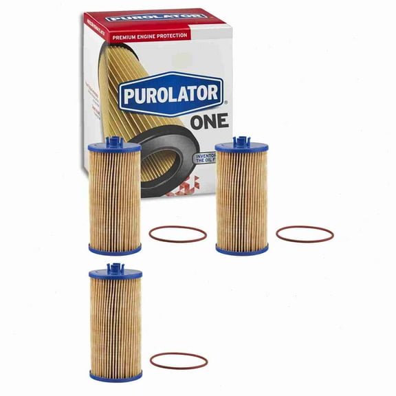 3 pc Purolator ONE PL45526 Engine Oil Filters for Oil Change Lubricant Filters