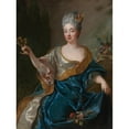 thumbnail image 3 of Jean-François de Troy 12x14 Black Modern Framed Museum Art Print Titled - Portrait of a Lady, 3 of 5
