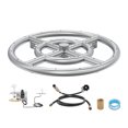 thumbnail image 3 of SKYSHALO Circular Fire Pit Insert 12 inch, Durable Stainless Steel Burner System, Compatible with Natural & Propane Gas, 92,000 BTU for Both Indoor and Outdoor Settings, 3 of 9