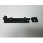Signature Hardware Door Slide Bolt Black Powder Coat Iron (3 Catches) 00967075