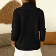thumbnail image 5 of Women’s Long Sleeve Cowl Neck Pullover Sweater Knitwear Loose Fit Soft Lightweight Top for Fall Winter Spring, 5 of 6