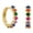 esrring 1040, variant on Lightweight Big Hoop Earrings for Women Colorful Zircon Earrings Fashion Zircon Women's Earrings 14K Gold Plated Flat Back Cartilage Earrings for Women Men Clearance Sale