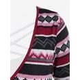 thumbnail image 3 of Rosegal Plus Size Geo Print Ruffle Tie Front Crisscross 2 In 1 Top, 3 of 4