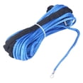 thumbnail image 4 of Winch Recovery Cable, Blue 12 Strands Winch Rope Wear Resistant Nylon 15m Long 7000lb Load  Replacement for SmittyBilt for  for SUVs for Trucks, 4 of 7