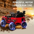 thumbnail image 5 of Ford Bronco Raptor 12V Powered Ride On Truck Toys, Kids Electric Car with Remote with Remote Control, Bluetooth, LED Light, Spring Suspension, 3 Speeds, 4 Wheelers, Red, 5 of 8