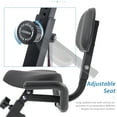 thumbnail image 6 of Folding Exercise Bike - 16-Level Adjustable Resistance Upright & Recumbent X-Bike with LCD Display, Arm Bands, Backrest (Light Blue), 6 of 19