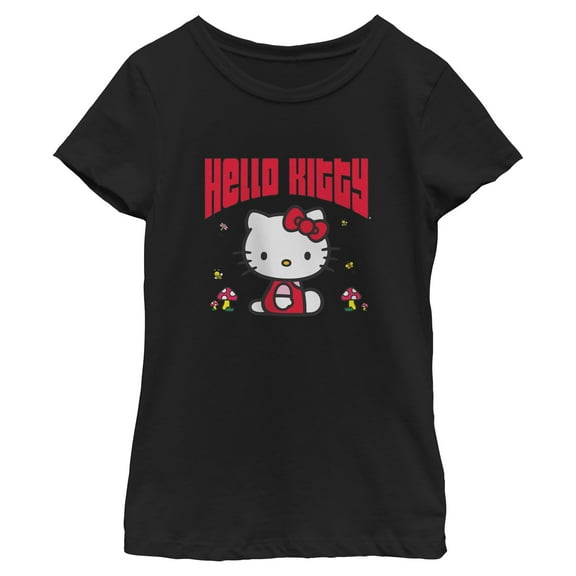 Sanrio Girls Hello Kitty Floral Butterfly & Bug Friends T-Shirt,