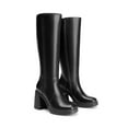 thumbnail image 5 of DREAM PAIRS Women's Knee-High Square Toe Gogo Boots with Chunky Block Heel, Platform, and Side Zipper, 5 of 8