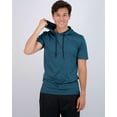 thumbnail image 4 of Real Essentials 3 Pack: Men's Dry Fit Short Sleeve Active Athletic Hoodie Pullover Sweatshirt (Available in Big & Tall), 4 of 7