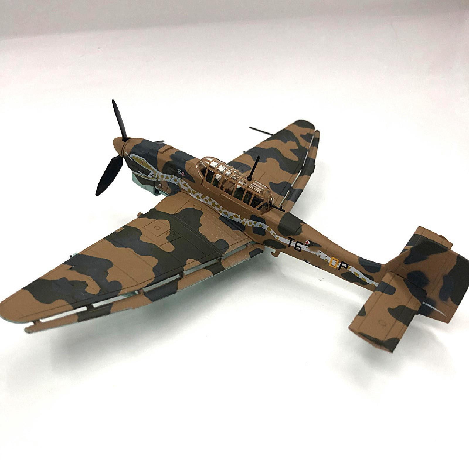 JIAHAOO Beautiful Alloy & ABS Plastic Aircraft Model for Collectors, 1:72 Scale Stuka JU-87 Bomber Elegance to Space