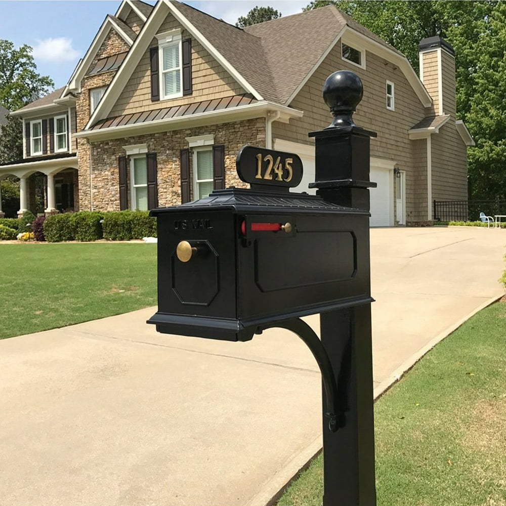 Mailbox & Post Combo Includes Address Plaque & Mounting Hardware