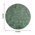 thumbnail image 3 of Efavormart 6 Pack Green Boxwood Leaf Print Cardstock Paper Charger Plates, 13" Round Disposable Serving Trays - 700GSM, 3 of 10