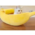 thumbnail image 3 of Breathable Short Nest Small Pet Bed Banana Shape Cat Kuddle Couch Cave Size_M, 3 of 8