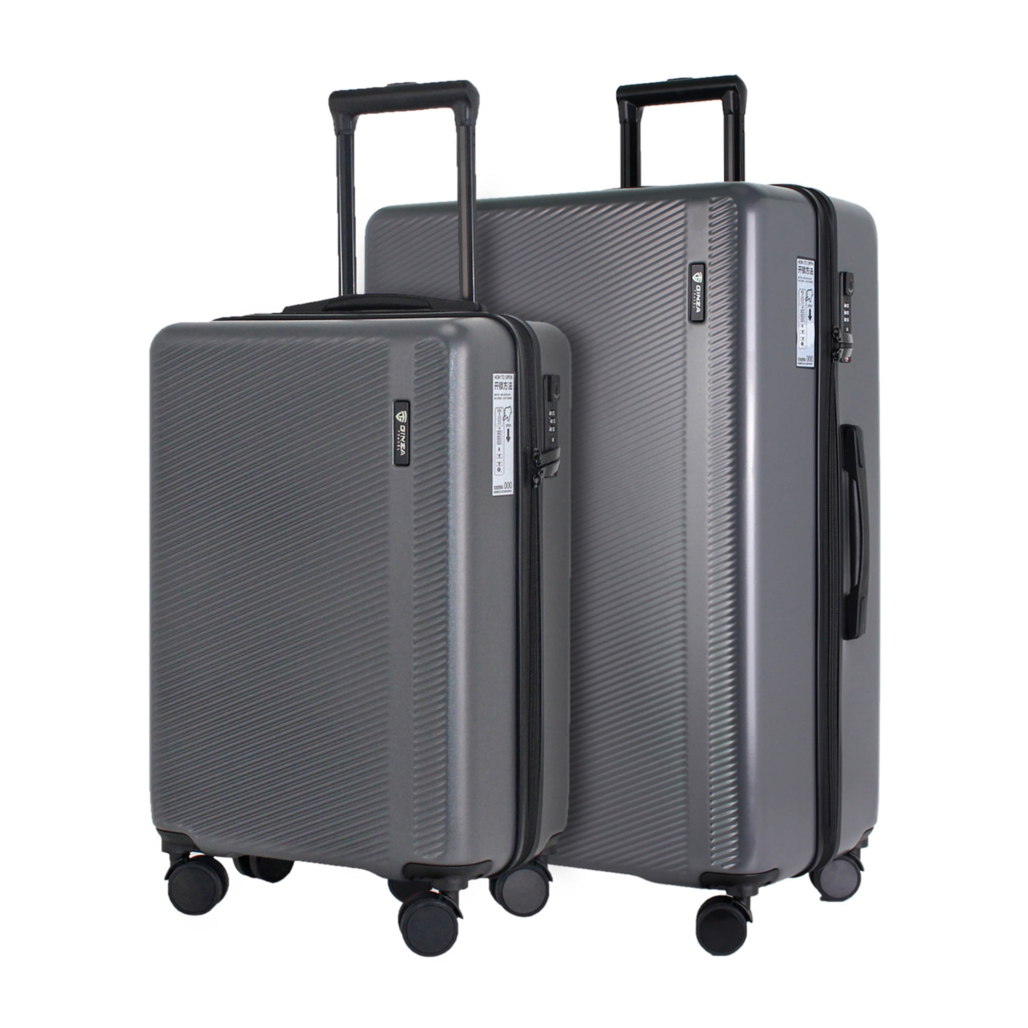 Ginza Travel 2 Piece Hardside Luggage Set, 20 Inch Carry-on Luggage and ...