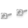thumbnail image 2 of Quality Gold ST4-15W 14K White Gold 0.15 CTW VS2-SI1 G-I Diamond Stud Thread On-off Post Earrings, 2 of 4