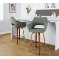 thumbnail image 3 of LumiSource Mustang 26" Fixed-Height Counter Stool - Set of 2, 3 of 6
