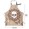 thumbnail image 6 of XMXT 1 Pcs Waterproof Kitchen Cooking Apron, Skeleton Spider Web Insect Adjustable Aprons for Women Men with Pockets, 6 of 9