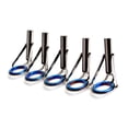 thumbnail image 1 of Soidarity Paquete de 5 puntas de ojo de guía de caña de pescar universal anillos de guía de línea de acero inoxidable accesorios de aparejos de pesca Pescar Gris azul Talla 9 Soidarity OD027379-06, 1 of 5