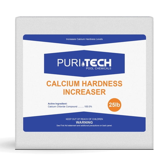 Puri Tech Chemicals Calcium Hardness Increaser 25lbs - Pool Chemicals - Calcium Increaser for Swimming Pools and Spas