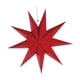 thumbnail image 3 of Adorno colgante coleccionable de estrella 3D grande para inauguración de la casa Rojo, 3 of 9