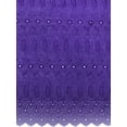 thumbnail image 2 of Double Edge Eyelet Broadcloth, 42" Wide, Sells by the Yard from Sal Tex Fabrics, Purple, 2 of 2