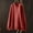 100#Red, variant on Women's Cardigan Long Sleeve with Buttons Solid Color Cardigan Warm Knitted Pullover Jacket with Pocket Embroidery Fashion Knitted Cardigan Coat