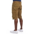 thumbnail image 4 of X RAY Mens Cargo Shorts Camo and Solid Colors 12.5" Inseam Knee Length Classic Fit Multi Pocket, Corner Twill Taped Back Pocket - Brown, 50 Big, 4 of 9