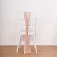 thumbnail image 3 of Efavormart 5 Pack Blush Rose Gold Geometric Diamond Glitz Sequin Chair Sashes - 6"x 88", 3 of 10