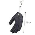 thumbnail image 5 of 1 Pair Fish Catching Gloves with Release Carabiner High Strength Anti-Slip Puncture Proof Fishing Gloves Fishing Accessories, 5 of 6