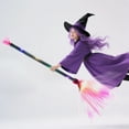 thumbnail image 5 of NQyIOS Lighted Witch Broom with LED Lights - Witches Broomstick Prop for Halloween Party & Decoration, Pink 2 Pcs, 5 of 5