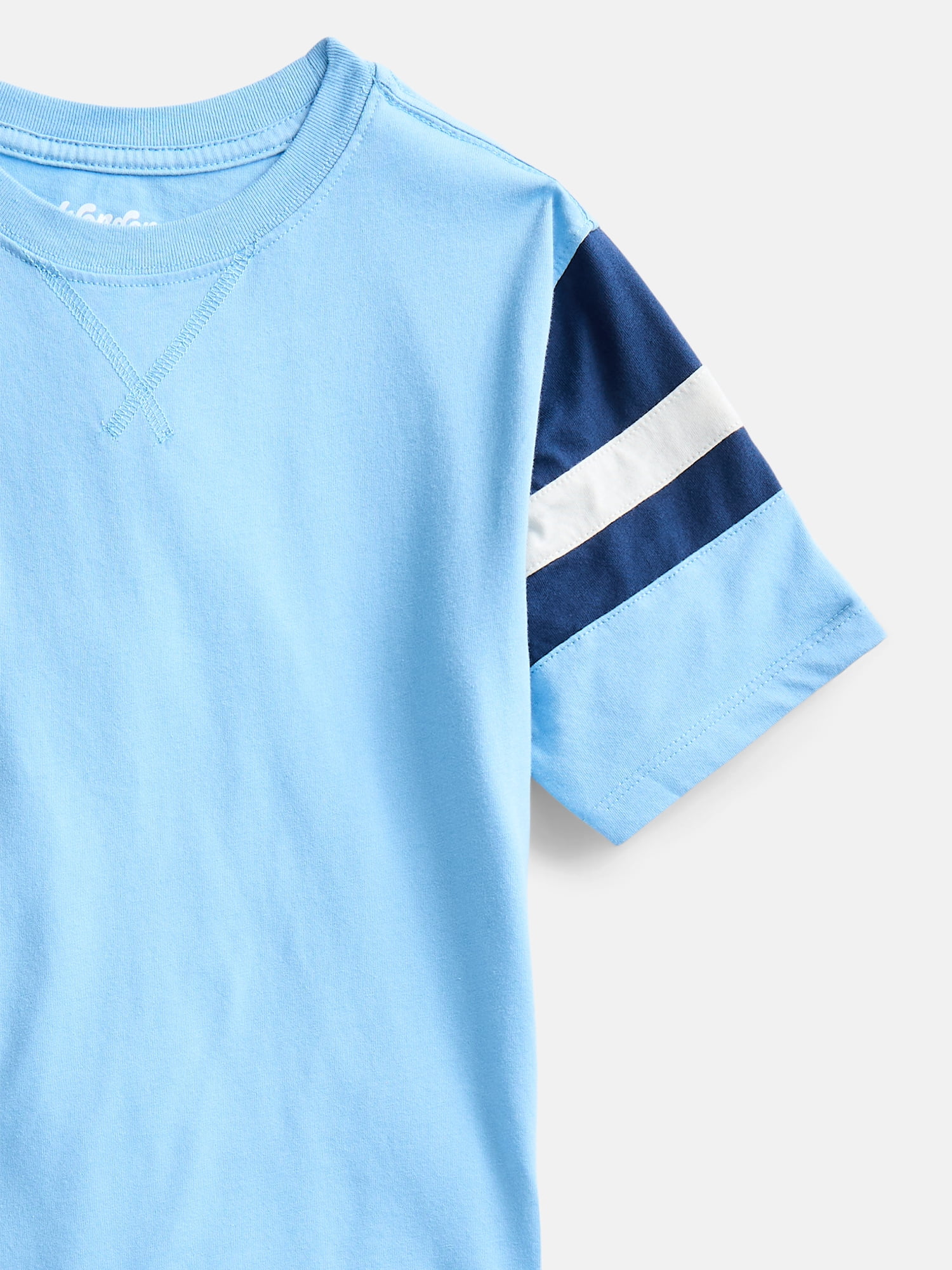 Wonder Nation Boys Football Tee with Short Sleeves, Sizes 4-18