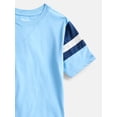 thumbnail image 3 of Wonder Nation Boys Football Tee with Short Sleeves, Sizes 4-18, 3 of 3