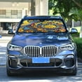 thumbnail image 4 of GZHJMY Mexican Talavera Car Windshield Sun Shade Foldable Sun Shield Shade for Blocks UV Rays Protector-Keeps Your Vehicle Cool for Most Sedans SUV Truck,55"x27.6", 4 of 7
