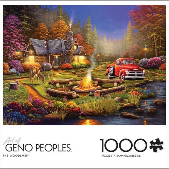 Buffalo Games 1000-Piece Geno Peoples The Woodsmen Jigsaw Puzzle