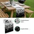 thumbnail image 5 of Happy Halloween Table Runner - 48 Inch Long, Kitchen Dining Table Runner Dresser Scarves, Cartoon Black Bat Scary Animals White Farmhouse Decor for Coffee Tables Wedding Party Banquet, 5 of 8