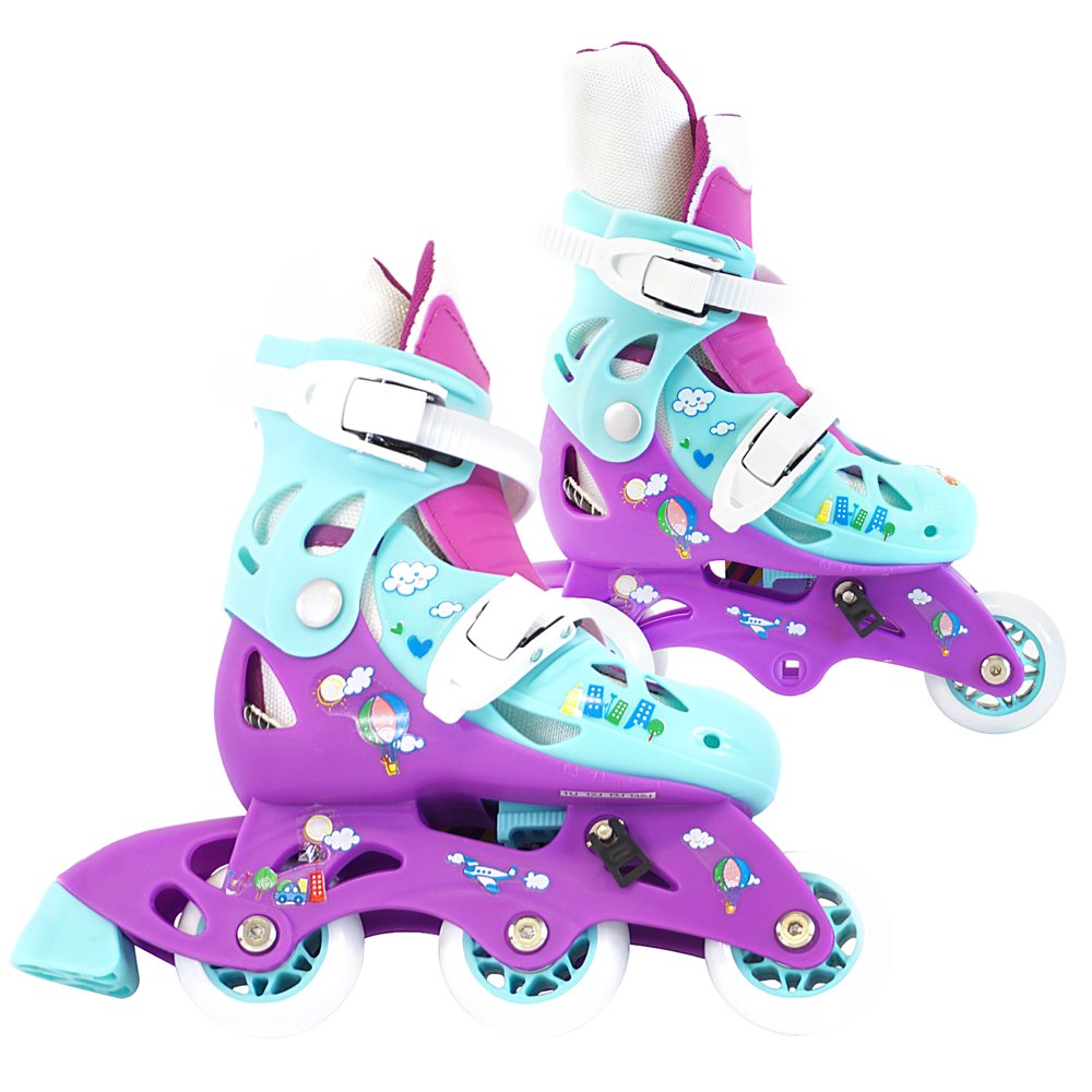 Kids Training Adjustable Skates Combo 2 In 1 For Boys And Girls Perfect First Inline Skates