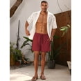 thumbnail image 6 of IDOPIP Men's Summer Board Shorts Adjustable Drawstring Quick-Drying Shorts with Liner Swim Trunks, 6 of 7