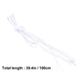 thumbnail image 2 of Soimiss 10Pairs Thin Round Waxed Shoelace White Cotton for Durable Dress Shoes Tying, 2 of 7