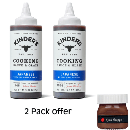 Kinder's Japanese BBQ Cooking Sauce and Glaze, 15.5 oz Squeeze Bottle