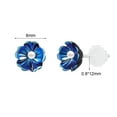 thumbnail image 2 of QQTDFG 1/7 Pairs Plastic Resin Stud Earrings Cherry Blossom Cartilage Helix Piercing-Navy-1 pair, 2 of 2
