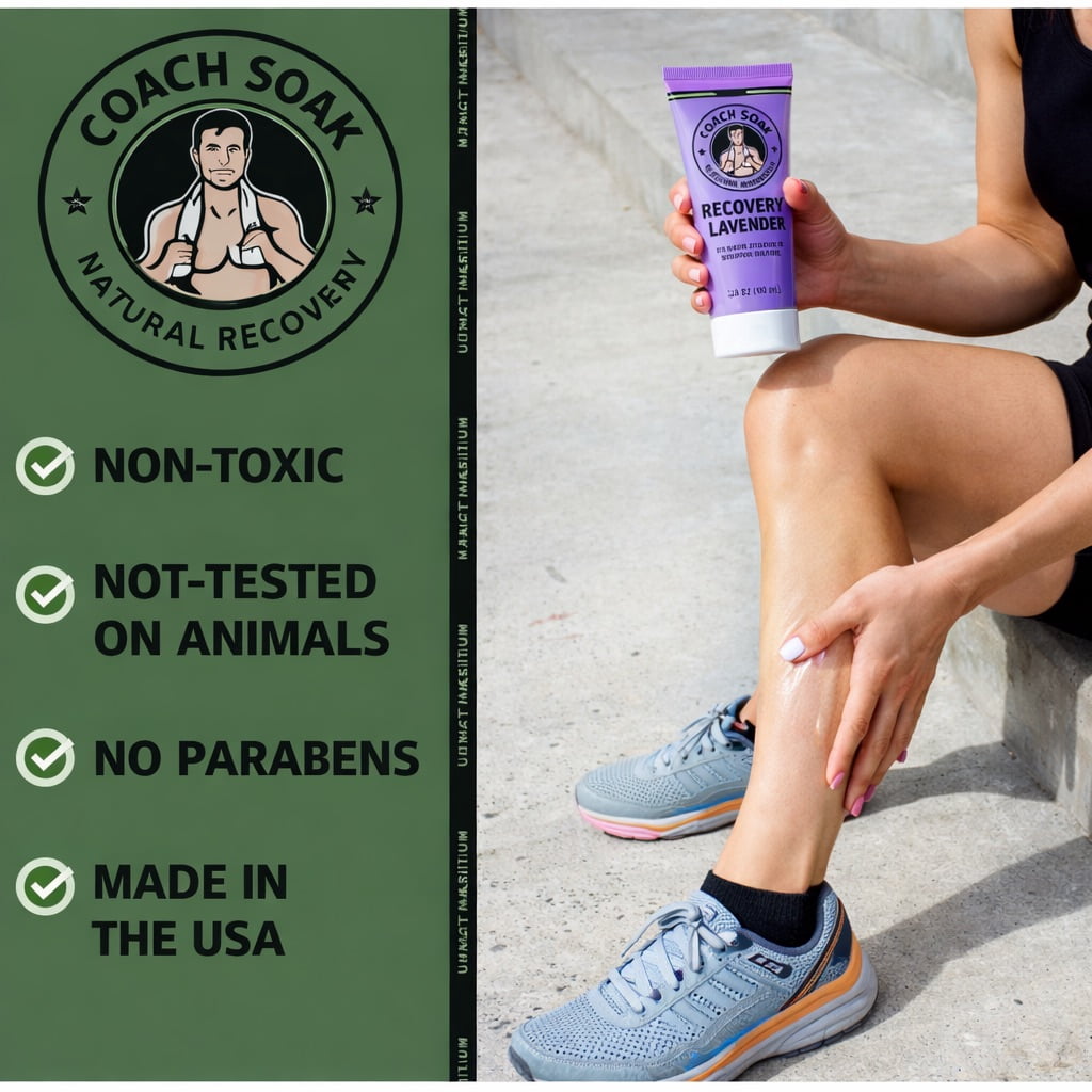 Coach Soak Lavender Magnesium Muscle Recovery Cream