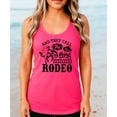 thumbnail image 3 of And They Call The Thing Rodeo Western Tank Top for Women & Teens Cute Country Top Neon Pink Tank Top Small, 3 of 4