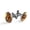 Color 2, variant on Men's Classic Stainless Steel, Sunflower Bee Rustic Wooden Cufflinks Business Wedding Shirts, Black