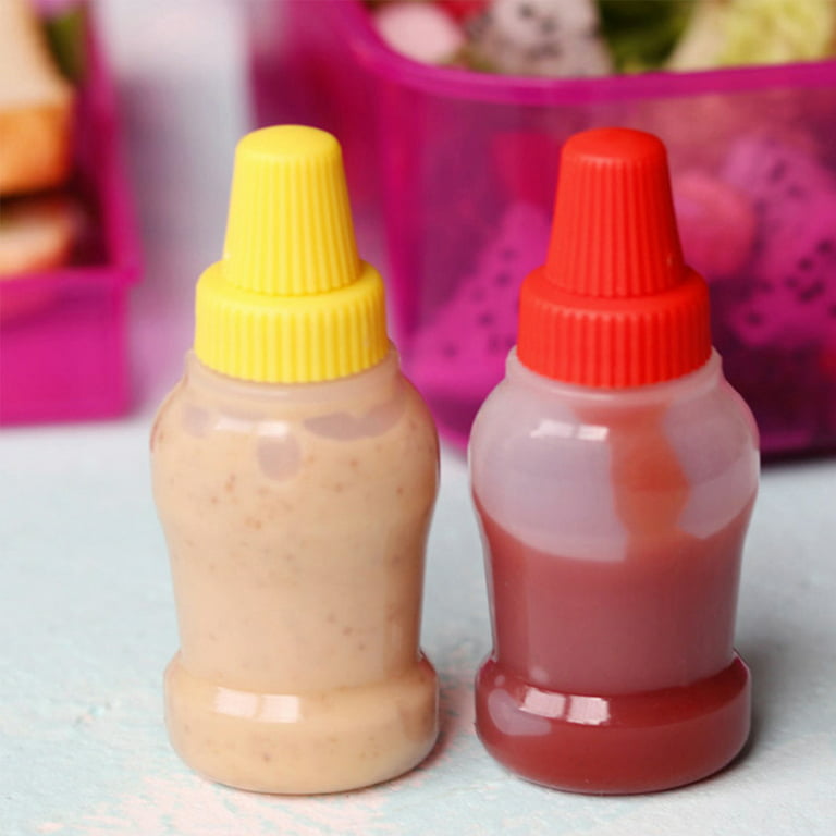 Mini Seasoning Sauce Bottles, Portable Ketchup Bottle Salad Dressing  Container For Bento Lunch Box, Kitchen Jars, Portable Squeezable Squirt  Condiments Jars For Kids Adults Bento Box, Hand Wash, Home Kitchen Utensil 