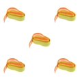 thumbnail image 2 of Transemion Anti Slip Racket Roll Tennis Handle Grip Wrap Tape Fluorescent Yellow 110x2.5x0.2CM 5Set, 2 of 6