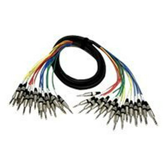 Seismic Audio NEW 16 CHANNEL TRS SNAKE CABLE -10 Feet Pro Audio Patch - SASRT-16x10