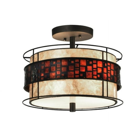 

Dale Tiffany Lighting - Cobblestone - Two Light Semi-Flush Mount