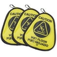 thumbnail image 5 of Dryser 3-Pack 16" Pop-up Caution Wet Floor Signs - Yellow 4-Sided English/Spanish Warnings, 5 of 8
